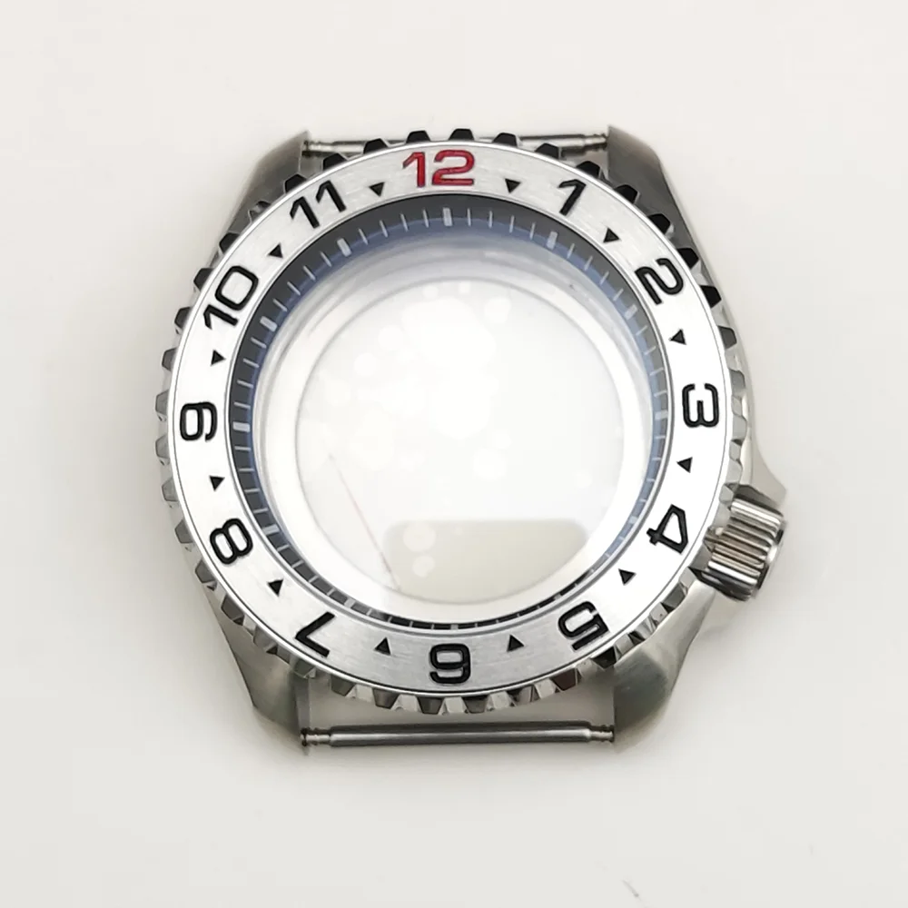 Vibrant 42mm Watch Case with Sloping Bezel