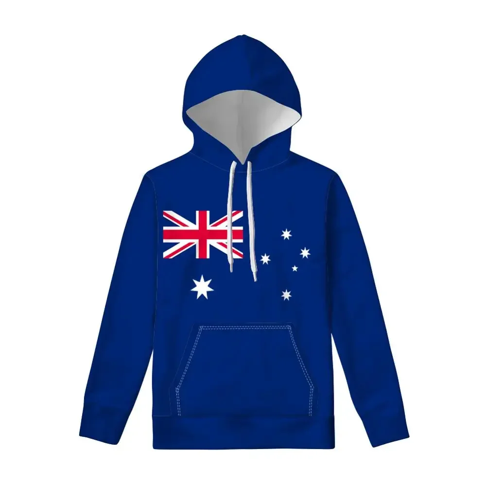 

AUSTRALIA Pullover Custom Made Name Number Fashion Black White Navy Blue Logo Aus Country Sweatshirt Nation Au Clothes Flag Top