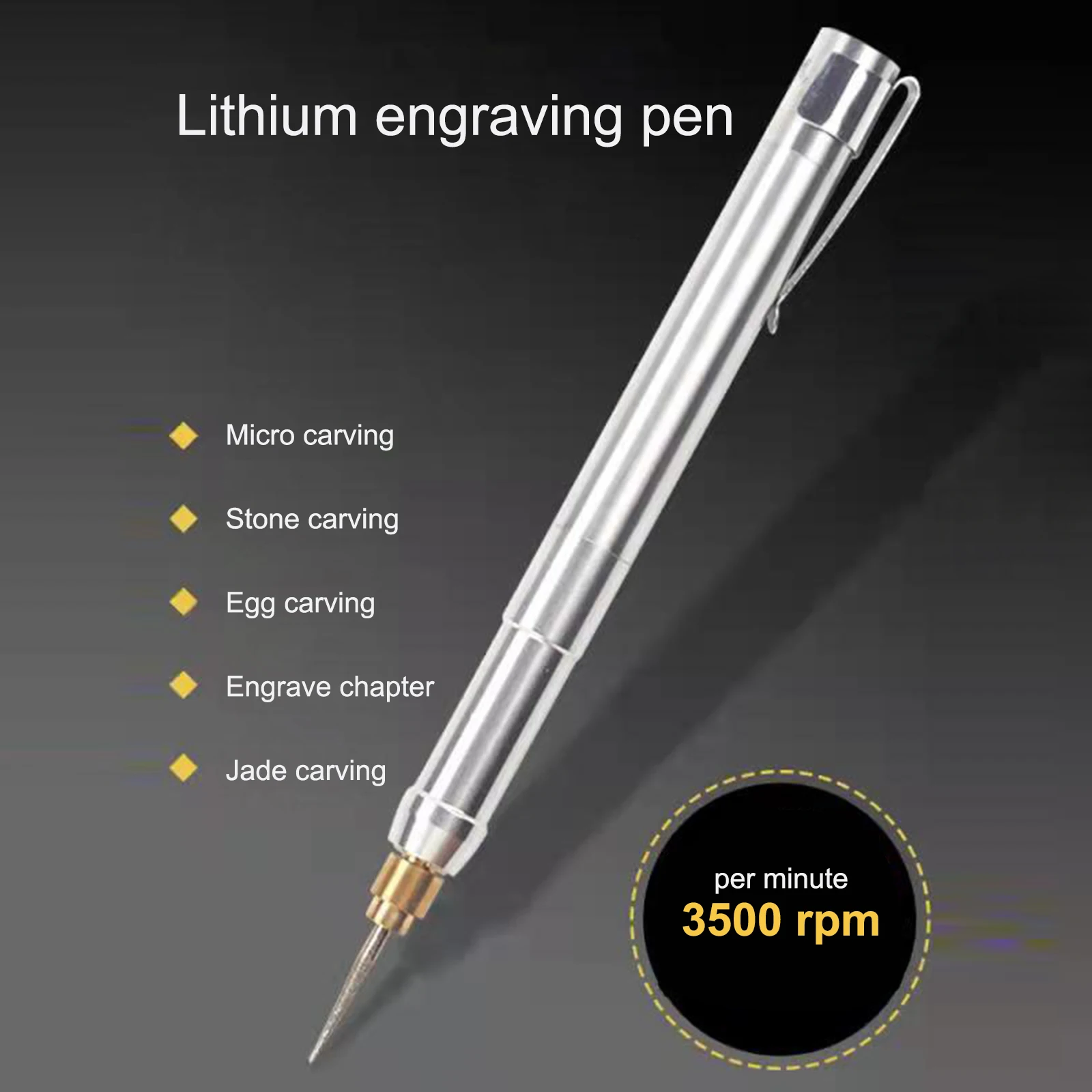 

Rechargeable Polishing Engraving Pen Electric Mill Nuclear Engraving Jade Carving Electric Engraving Lettering Pen Nail Polisher