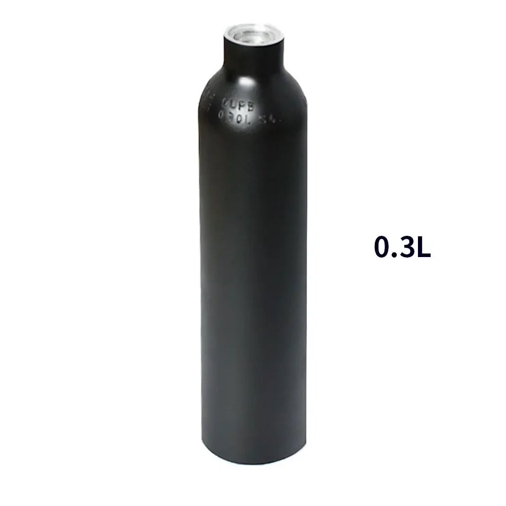 Garrafa de Alumínio o do Tanque ar Co2 Refrigerantes Cilindro Fluxo Rosca M18 1.5 de Alta Pressã 3000psi 200bar 0.3l 300cc
