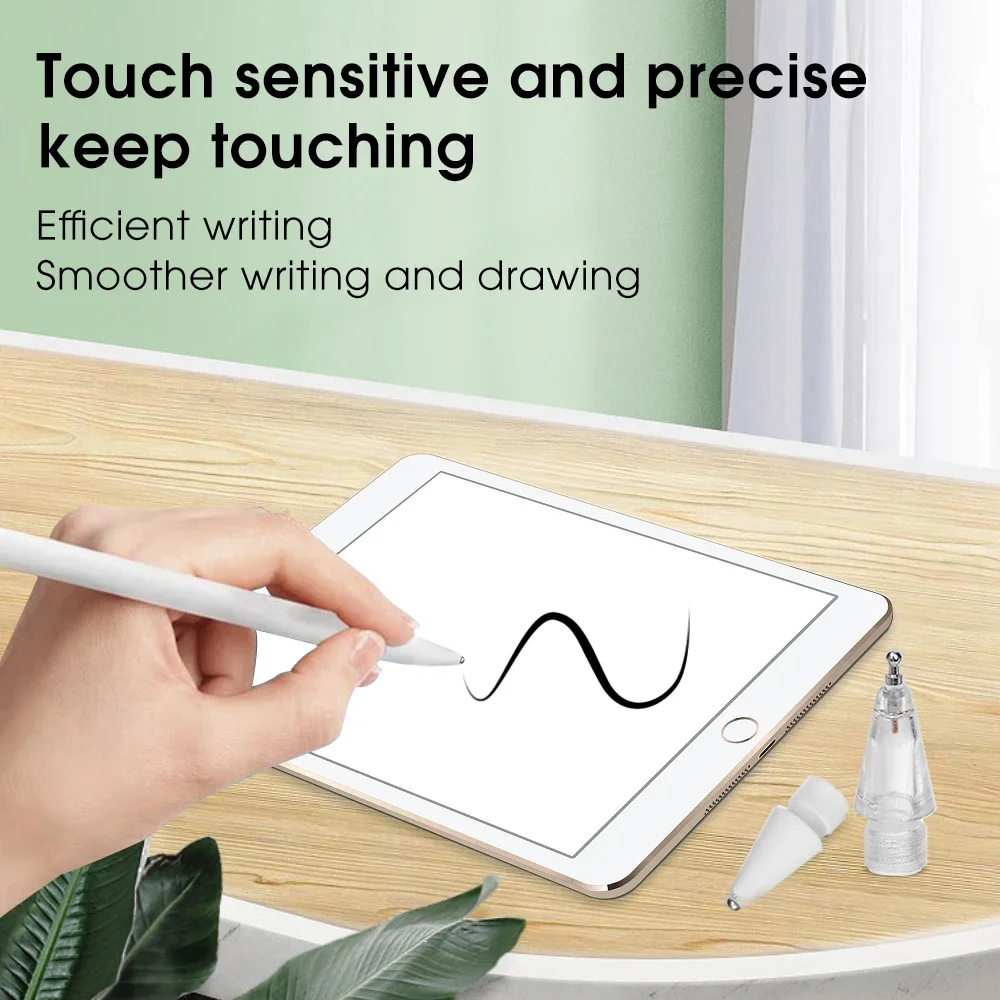 Replacement Pencil Tips Apple Pencil 1/2th iPencil Pro 2B Soft Nibs iPad Pro Mini 1/2 Stylus Fine Nib 4/6 Pcs