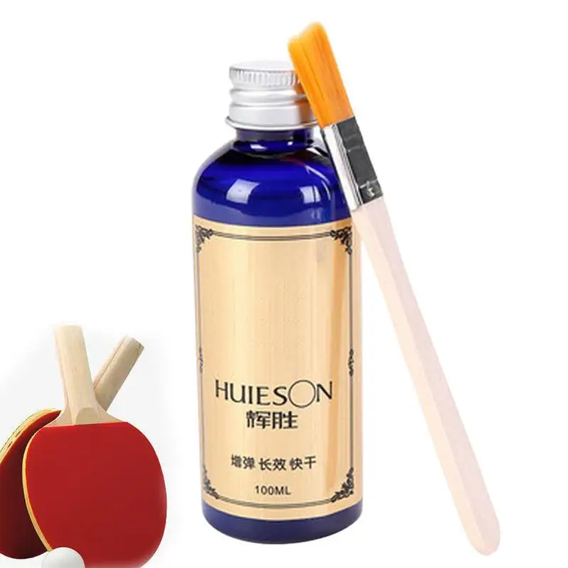 100ml Speed Liquid Super With Special Brush Pingpong Racket Rubbers Table Tennis Glue For Pingpong Accessories Professional table tennis glue