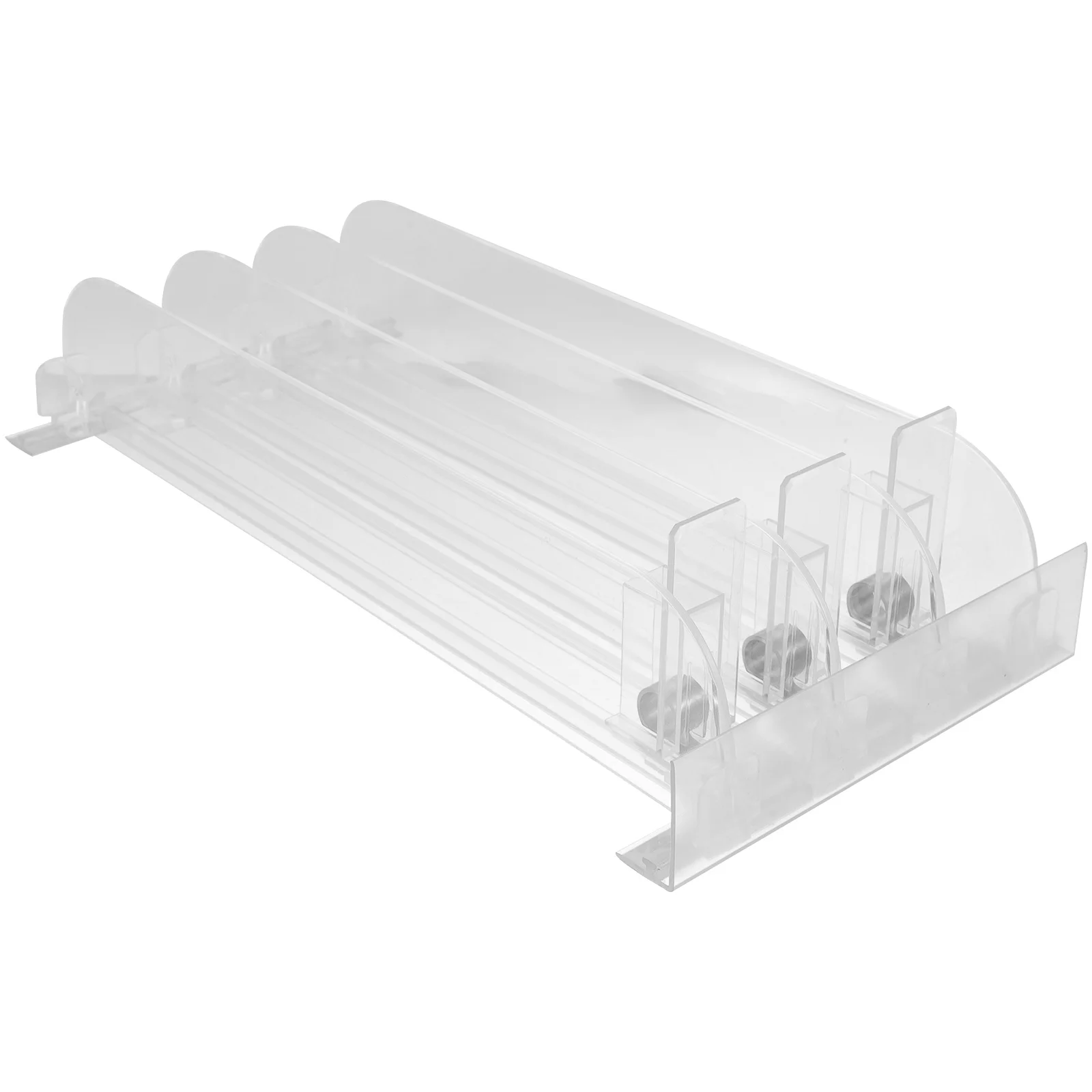 Drinking Pushers Self Pushing Can Organizer Plastic Shelf Pusher Drink Organizer For Fridge Replenishment Tool Trays shelf automatic replenishment pusher refill pushing sliding system for commodity canned drinks display arranged in retail