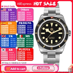 San Martin BB58 Watch NH35 Automatic Mechanical Sapphire 200m BGW9 Luminous Stainless Steel Limited Edition SN004 38mm Men Watch