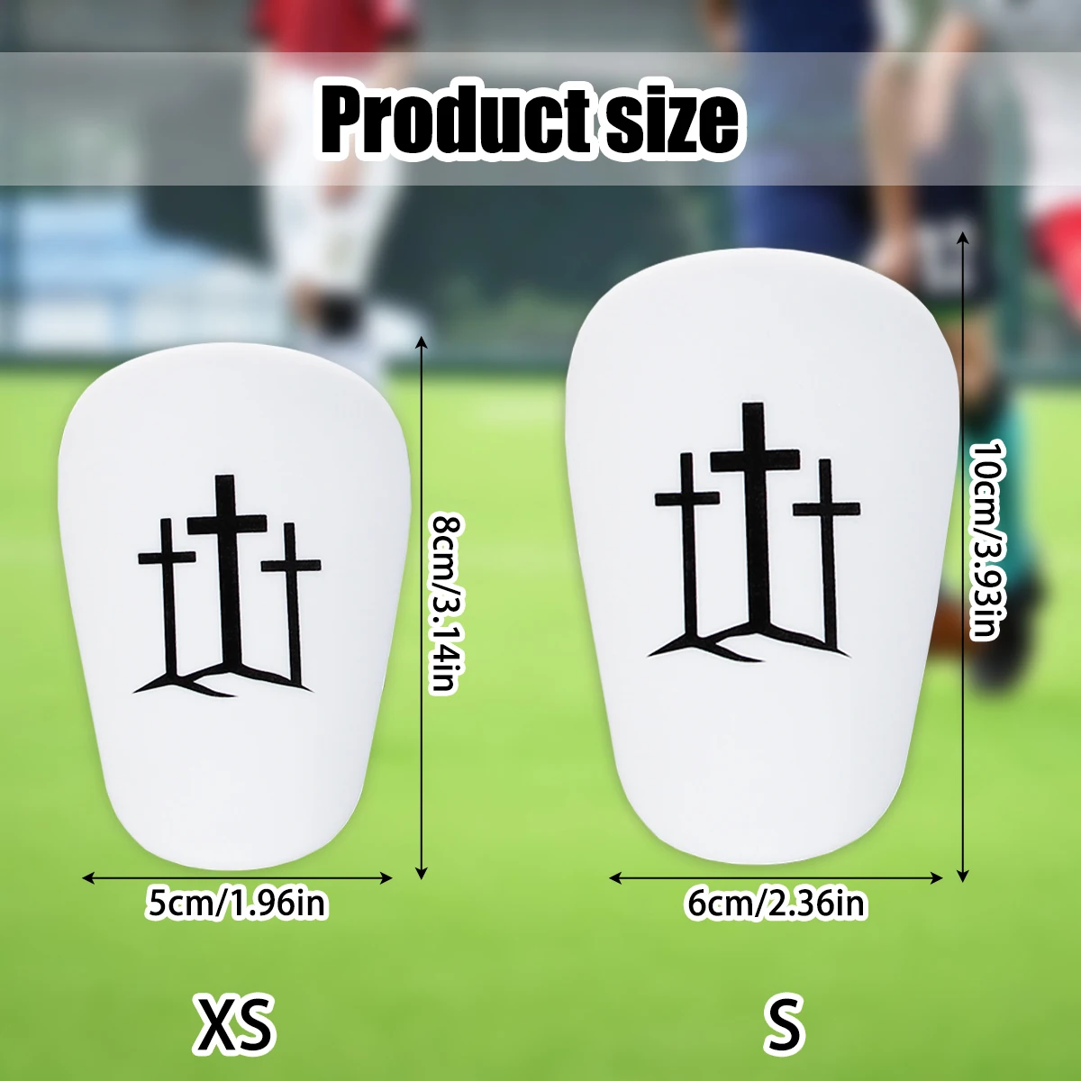 1 pair of ultra-light and durable MINI leg pads, high-quality PET material, the best football companion