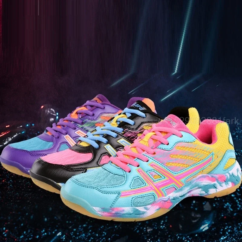 Professional Volleyball Shoes Men Women Breathable Badminton Sneakers Anti-Slip Training Sneaker Indoors Stability Tennis Shoes