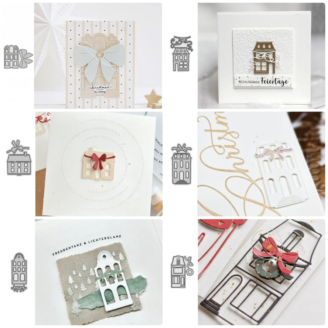Dies Taglio Metallici Per Scrapbooking – Forma Casa, 14x10,8 Cm – Fustelle Per Biglietti E Decorazioni Fai Da Te