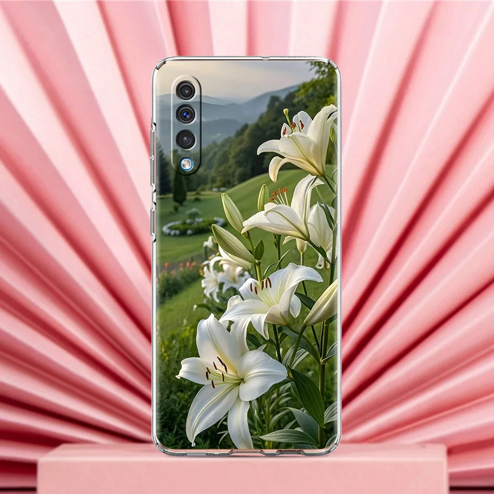 Lily Flower Print Phone Case Cover – Realistic Design