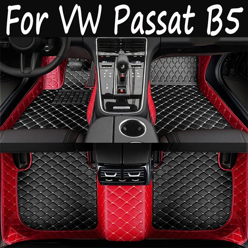 

Custom Made Leather Car Floor Mats For VW Passat B5 2003 2004 2005 2006 2007 Carpets Rug Foot Pads Accessories