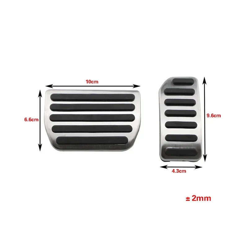 2Pcs Car Refit AT Accelerator Gas Pedals for Volvo XC40-Oil Footrest Plate Clutch Throttle Brake Treadle Accessories