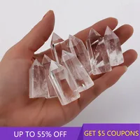 30-40mm Natural White Clear Quartz Crystal Point Wand Obelisk Reiki Healing Treatment Stone Ore Rock Ornament Home Decor Craft 1