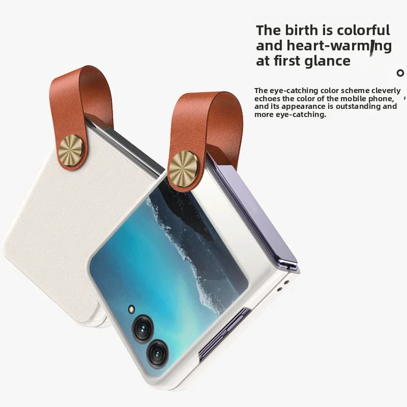 Silky PU Leather Wrist Strap Shockproof Phone Case
