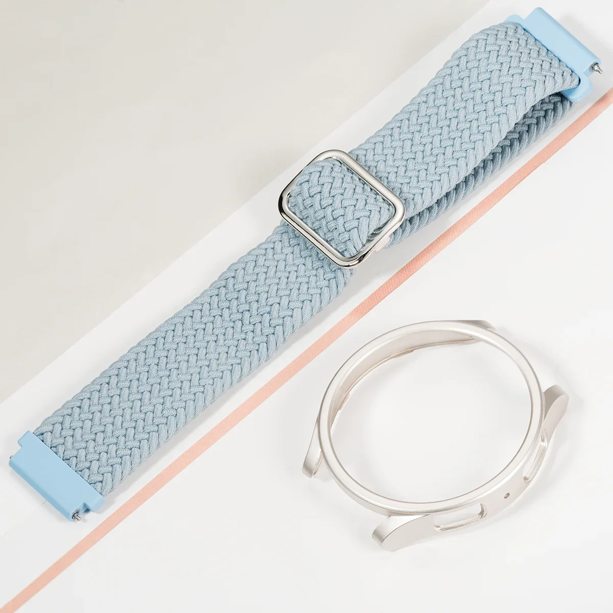 Braided Nylon Smartwatch Strap with Protective Bumper Cover