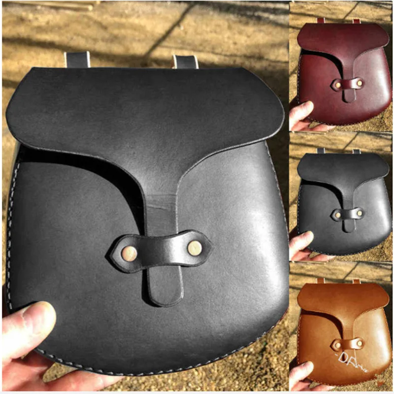 Medieval Pouch Bag Belt Leather Wallet  Pirate Costume Accessory Cosplay Satchel Outdoor Coin Bag Steampunk