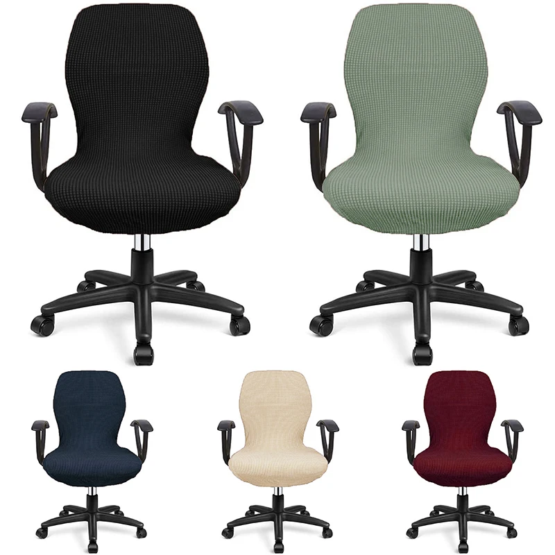 GeKLok 2 unidades de Office Chair Covers Split Swivel Chair Cover