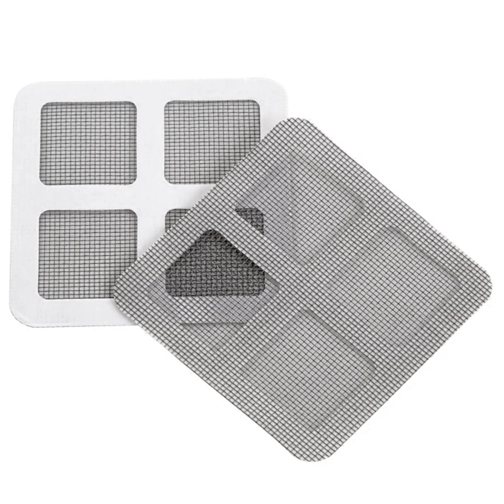 Door Curtain Window Screen Repair Patch 3/6pcs 10cm*10cm Baby Safety Screen Patch Stickers Anti Mosquito Net Door Repair window screen repair tape,window screen repair sticker