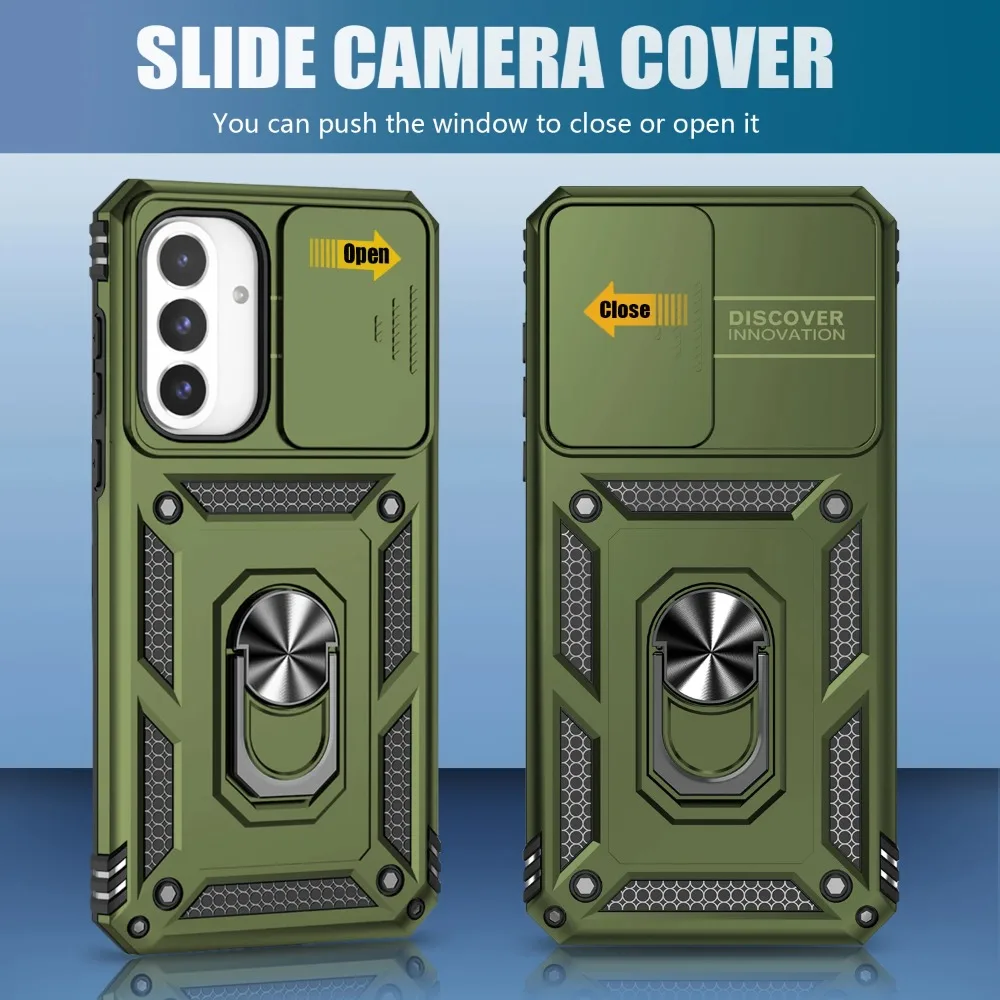 Rugged Military Grade Anti-Drop Case with Magnetic Ring Stand
