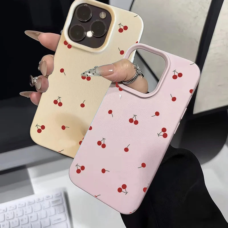 Elegant Cherry Lichee Pattern Phone Case