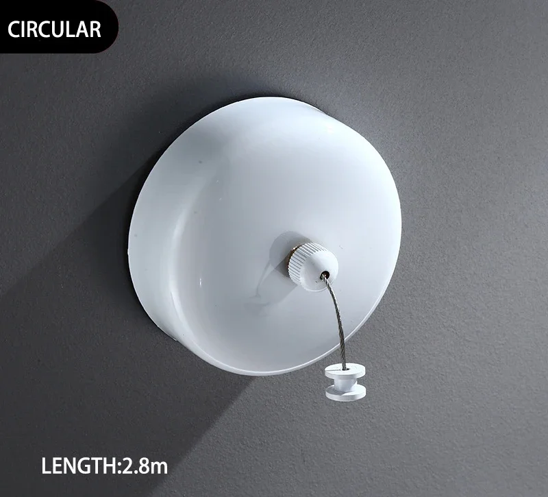 Tendedero de acero inoxidable para ropa, cuerda de montaje en pared,  plegable, extensible, colgador de lavandería, tendedero retráctil -  AliExpress