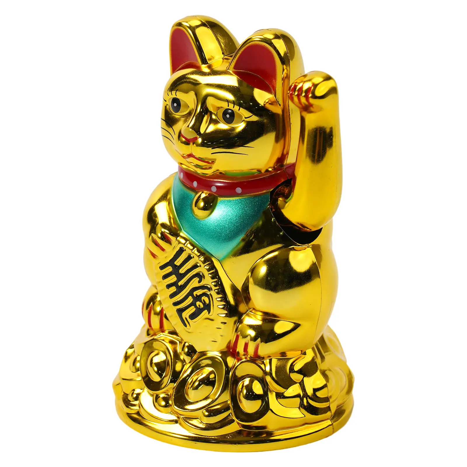 Glückliche Katze, winkender Handbarren, der Maneki Neko Glück winkt, 11,4–6,5 cm, Heimbüro, Auto, Dekoration, Heimdekoration, Geburtstagsgeschenke – Detail 4