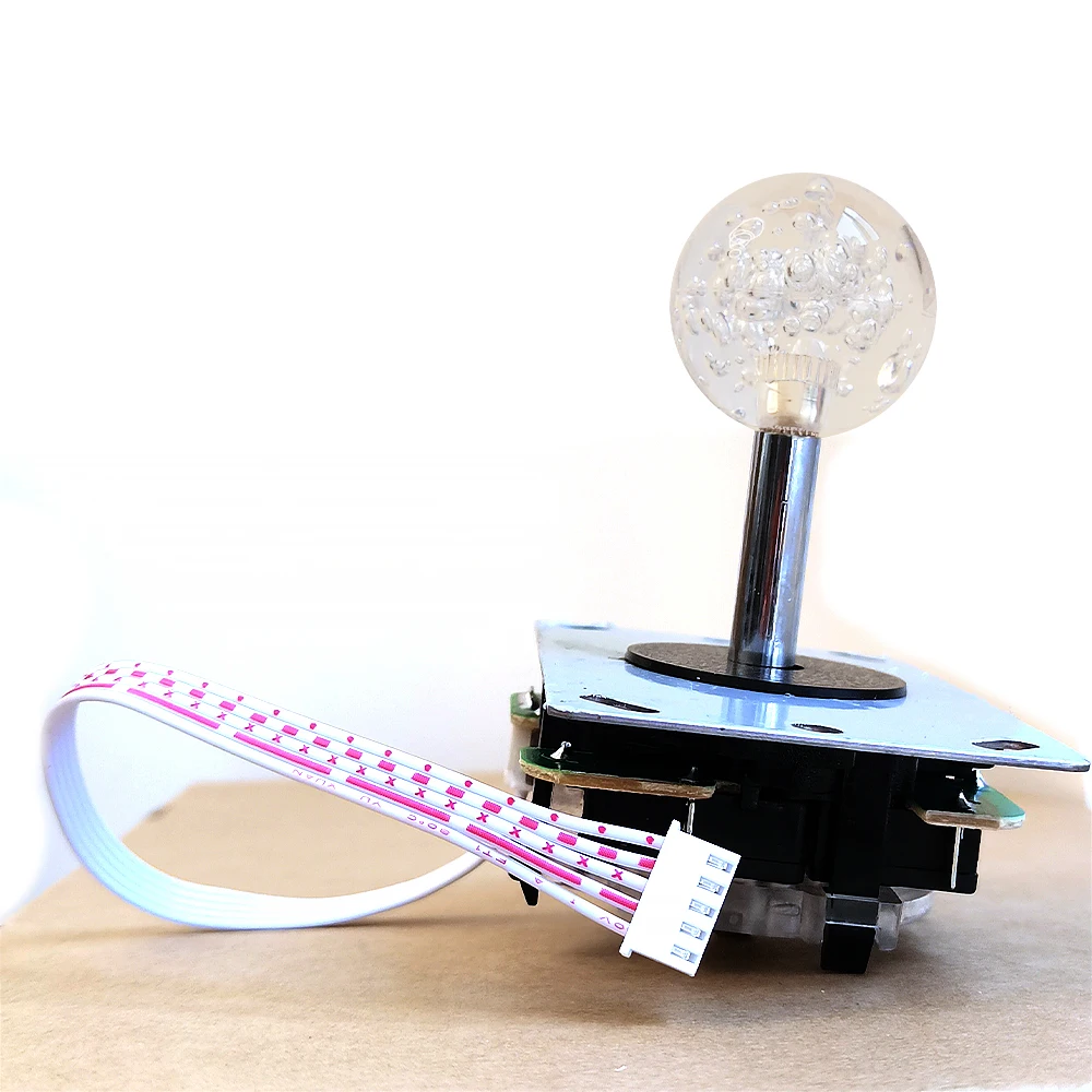 Zero Delay Usb Board Arcade Games Machine Copy Sanwa Joystick Con 35Mm Clear Ball 5Pin Cable 8 Way Neo Geo Square Restricter