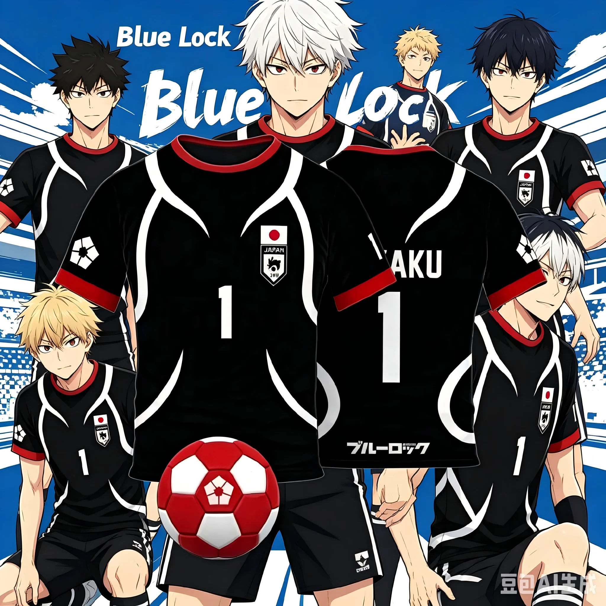 Summer 2026 Anime 'Blue Lock' 3D T-Shirt - Breathable Casual Top