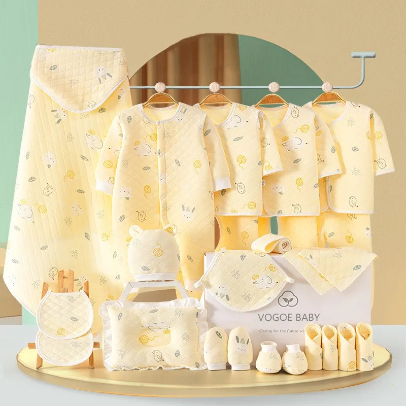 

22/24 Pieces Infant Newborn Baby Girl Boy 0-6 Months Spring Autumn Clothes Sets Kids Clothes Suit Unisex Tops + Pant Outfits