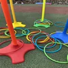 4 Poles 32 Throwing Hoops Game Hoops Outdoor Parent-Child Interactive Hoops Play Sets 5