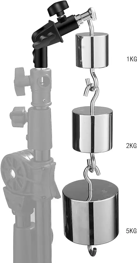 UShape Camera Flash 180&deg;Swivel Mount Bracket with Standard 1/4 to 3/8 inch Metal Male Screw Spigot Stud for softbox studio light