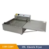25L Capacity Electric Oil Fryer for Donuts Machine 3000W Commercial 304 Stainless Steel Donut Frying Machine 3