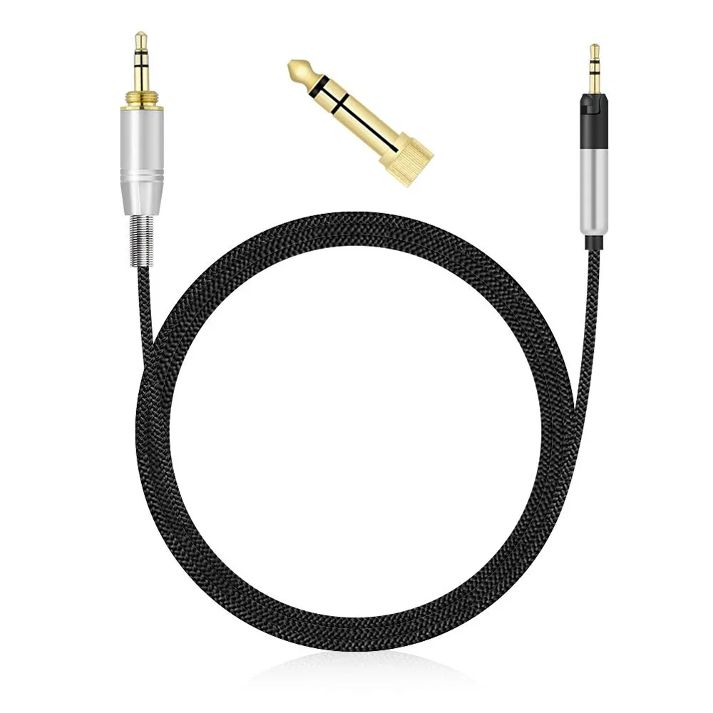 6.35mm OFC Replacement Nylon Braided Cable Extension Cord for KRK KNS 6400 6402 8400 8402 On-Ear Circumaural Headphones