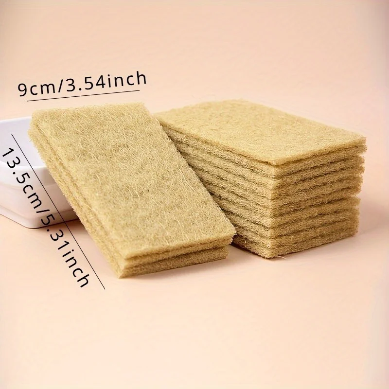 9pcs Cleaning Sponges for Dishes, Pans, and Pots - Odor Free, Compostable, and Biodegradable  Kitchen Items