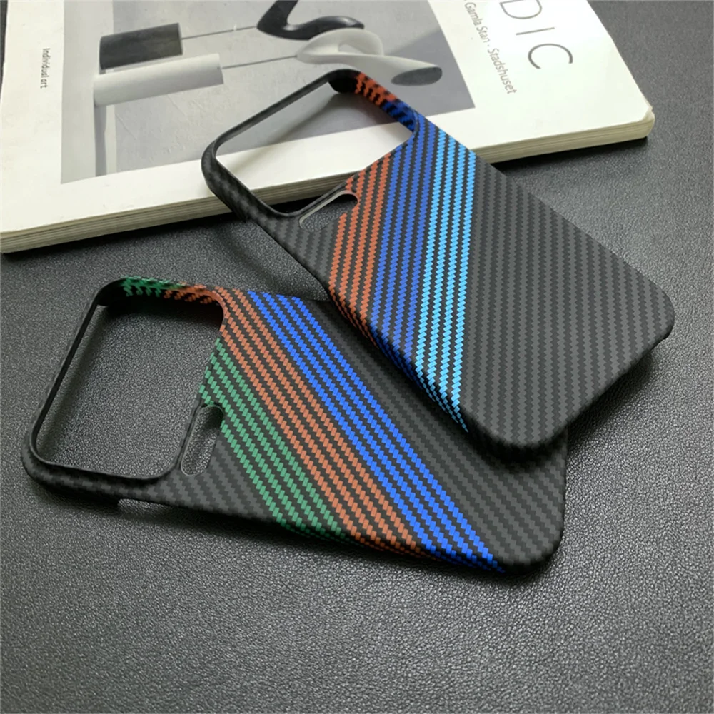 Vibrant Carbon Fiber Ultra Slim Phone Case - Protective Back Cover