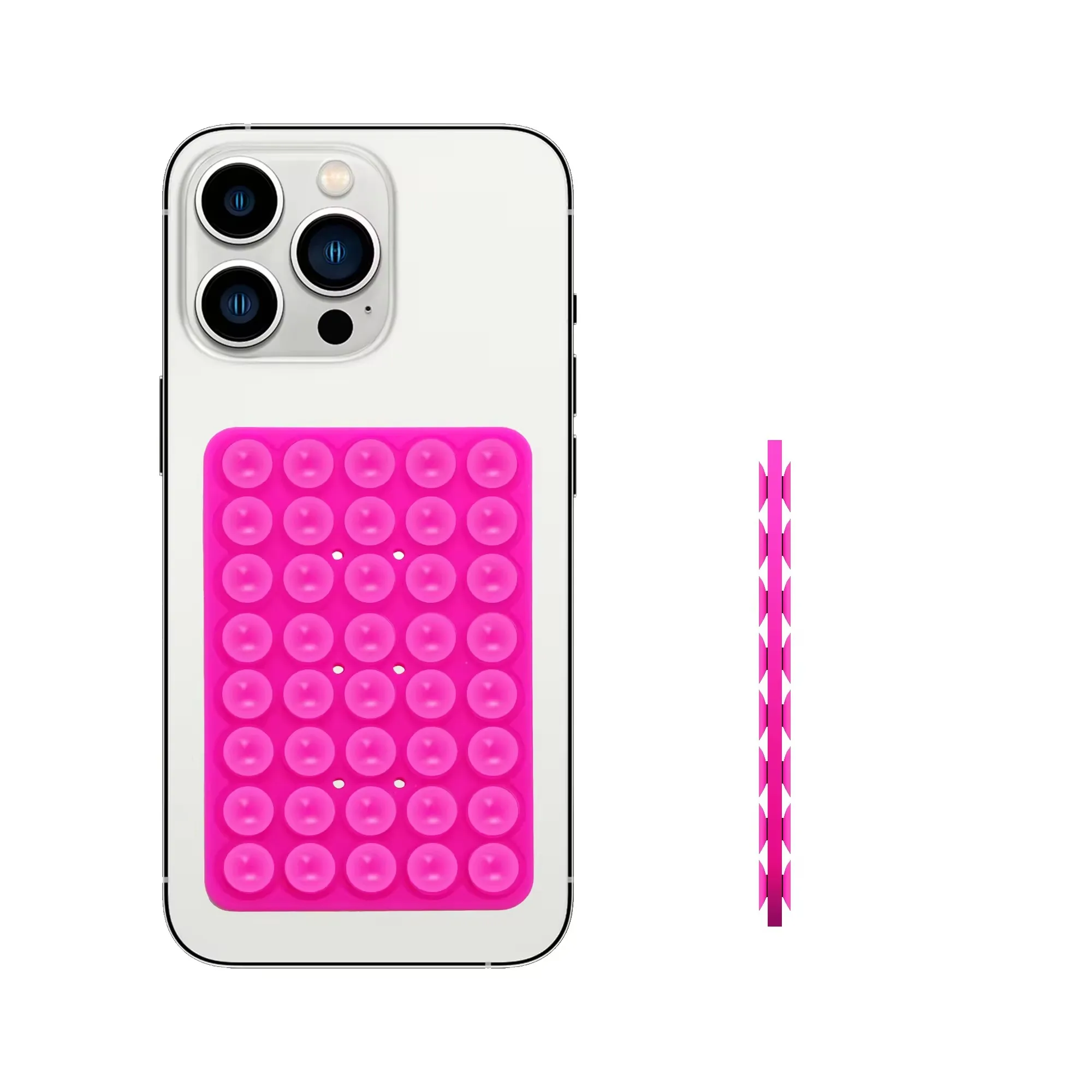 حافظة هاتف ذات كوب شفط من السيليكون مزدوج الجوانب،...