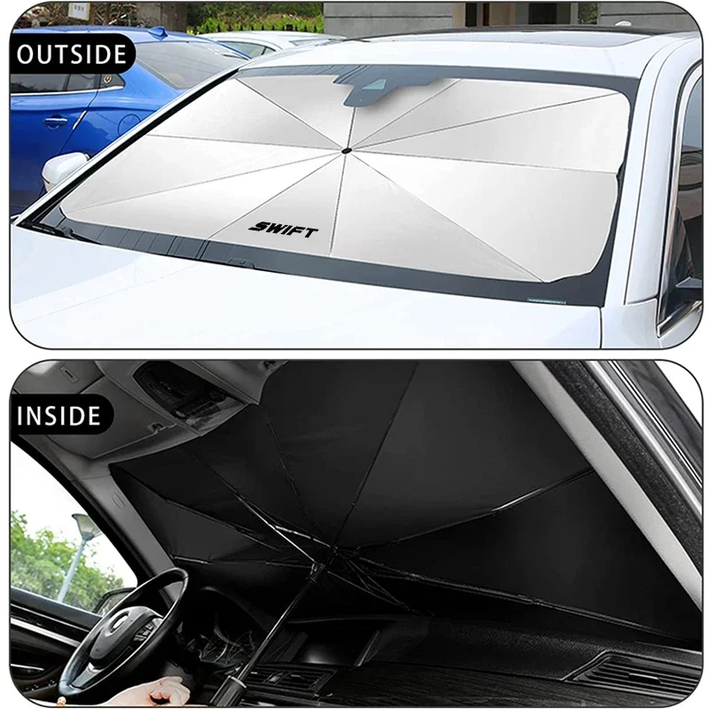 Car Sunshade Car Front Shading Windshield Sunshade Umbrella For Suzuki Jimny Grand Vitara Equator Ignis Baleno Sx4 Swift Alto