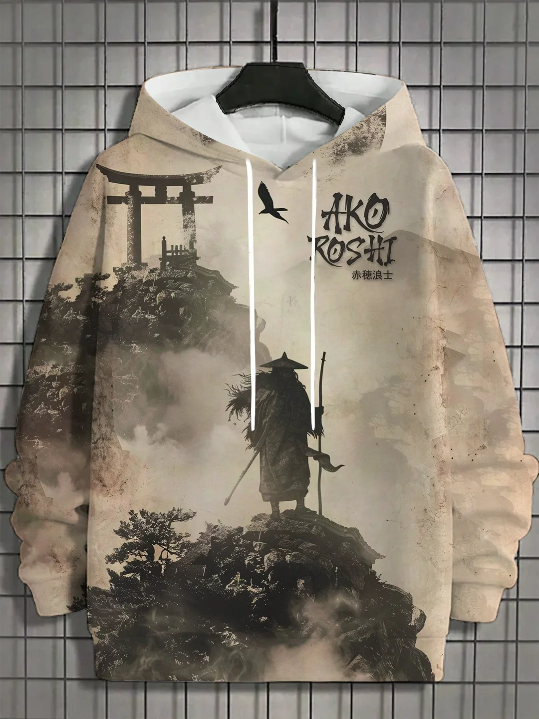thumbnail image 1 of Sudadera con capucha para hombre nueva de otoño 2024 con estampado 3D de samuráis japoneses, sudadera con capucha de estilo hip hop de moda callejera, ropa para hombre, 1 of 5