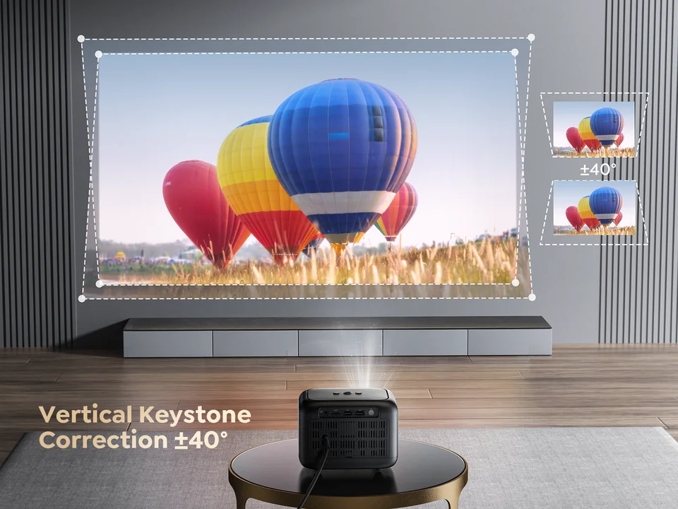 TOPTRO-TR25ルーメンのミニポータブルプロジェクター,wifi,bluetooth