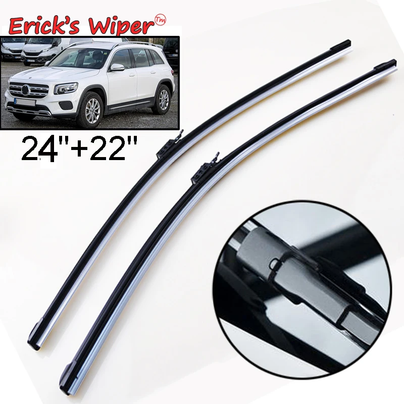

Erick's Wiper LHD Front Wiper Blades For Mercedes Benz GLB Class X247 2019 - 2023 Windshield Windscreen Window Brushes 24"+22"