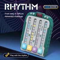 Quick Push Pop Game Fidget Toys for Kids Adults RHYTHM Handheld Game Machine Light Up Educationa Sensory Fast Push Bubble Toys 2