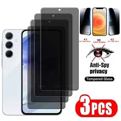 Premium Privacy Glass Screen Protector - 3 Pack, Anti - Spy Protection - Privacy Glass (Samsung Wide 4)