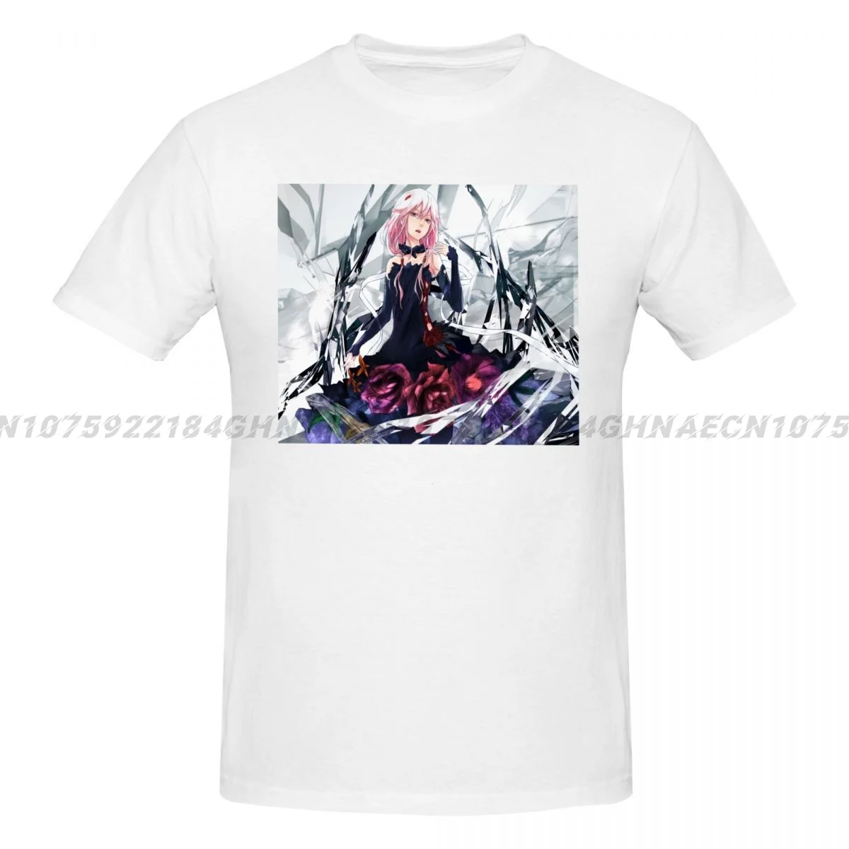 Футболка Inori Yuzuriha Мужская Уличная, хлопковая Повседневная модная, в стиле High Street, на лето