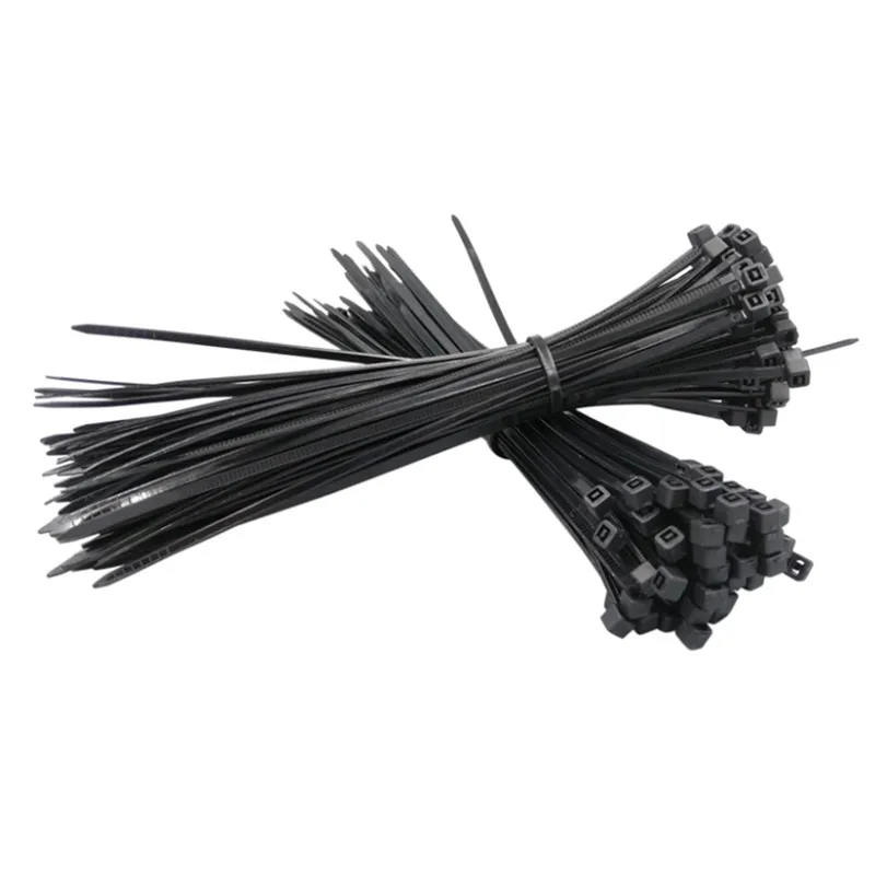 Black High quality. Zip Tie Self-locking Cable Ties Nylon 