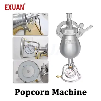 100ml/260ml/360ml Small Cooker Popcorn Machine Puffing Machine Corn Fry Machine Stainless Steel Grain Amplifier Popcorn Heater 1