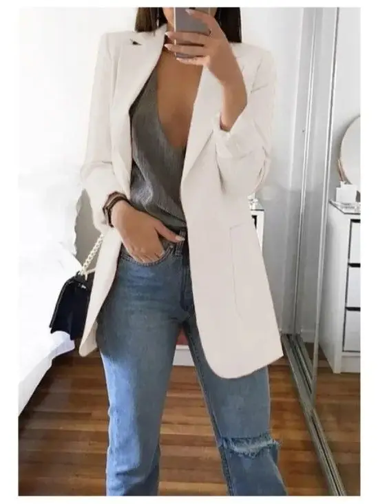 Frauen Europäische Amerikanische Mode Casual Polo Neck Slim Fit Strickjacke Frühling Herbst Temperament Mantel 2025 – Detail 12