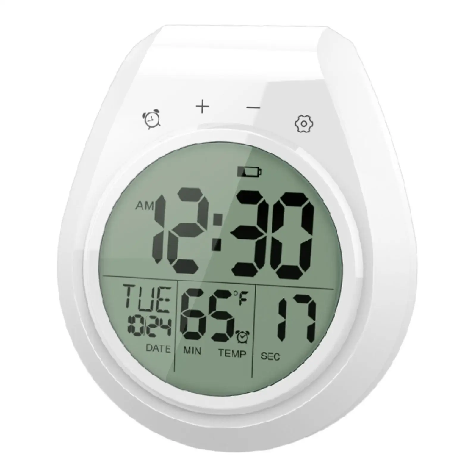 Digital Shower Clock Temperature Waterproof Bathroom Timer Clock for Adults