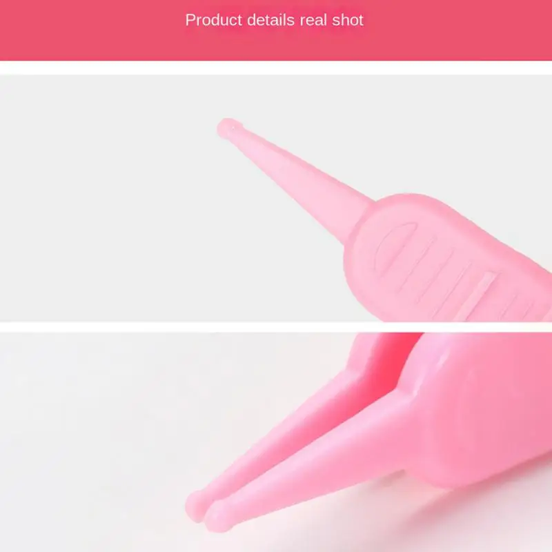 Baby Booger Clip Anti-skid Design Safe Cleaning Tweezers Baby Accessories Newborn Daily Care Clip Round Head Smooth