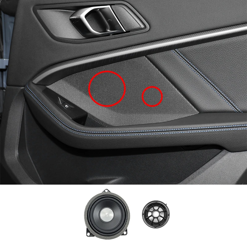 BMW 2 시리즈 F44 4 문짝 럭셔리카 로고 Hron 커버, 플러그 앤 플레이 트위터 미드레인지 스피커, 서브우퍼 650W 앰프, 4ohm