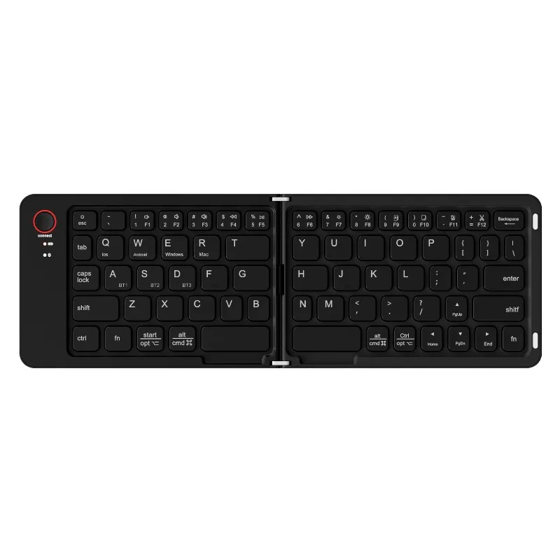 Clavier Bluetooth portable et pliable – Clavier sans fil compact pour Windows, Android, iOS, ordinateurs portables et tablettes_voghion.com