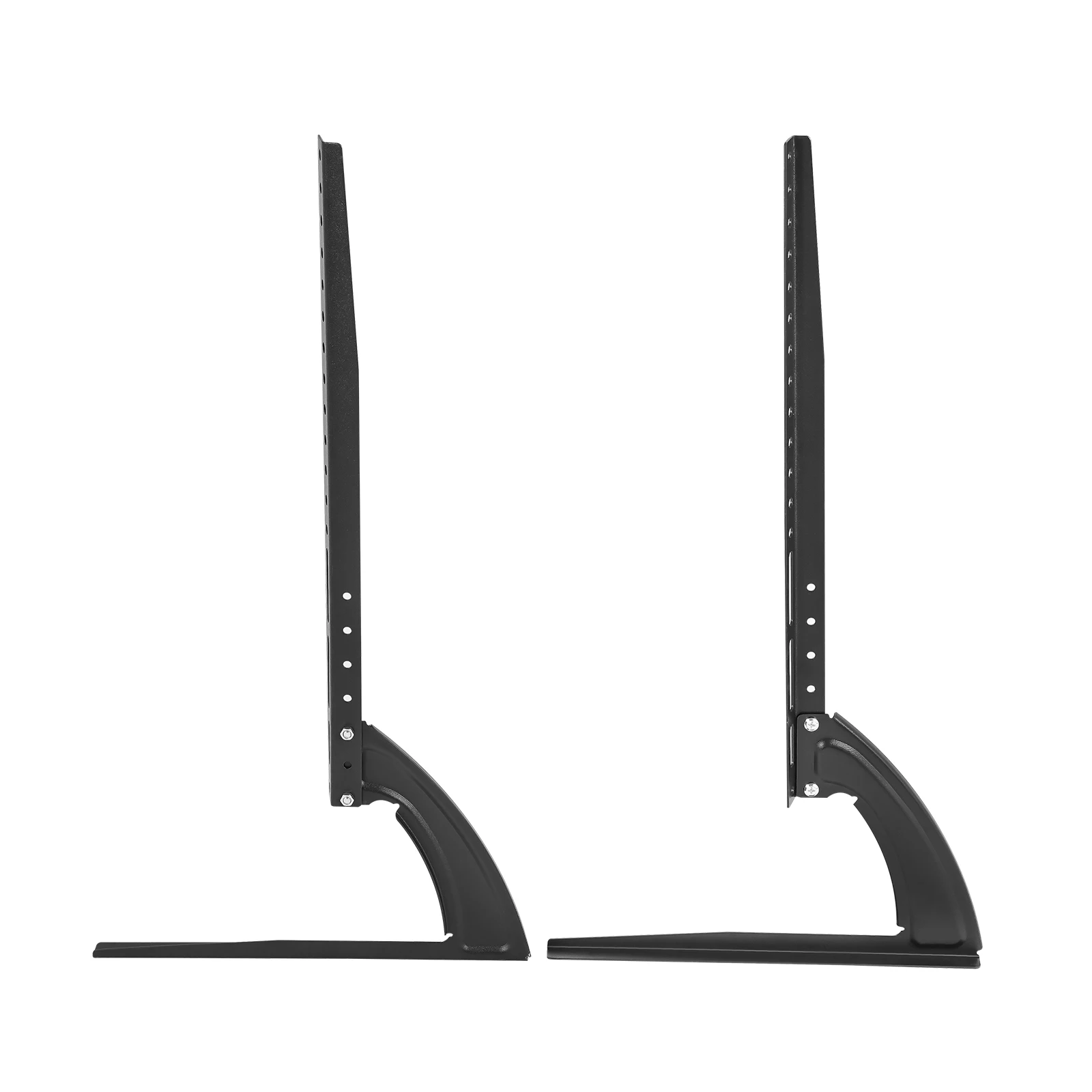 2 Stück Universal-TV-Ständer, Tischplatte, TV-Beine, Erhöhungshalter für 32–70 Zoll LCD-LED, flach/gebogener Bildschirm, höhenverstellbar – Detail 8