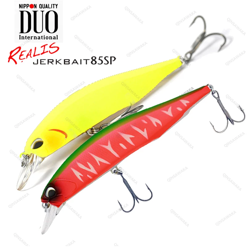 Original Japan DUO REALIS JERKBAIT 85SP Suspend 85mm 8g 1.3-1.5m Long  Distance TROUT BASS Lure Fishing Minnow Saltwater Tungsten